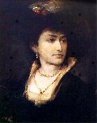 Maurycy Gottlieb Portrait of Artist's Sister - Anna. France oil painting artist